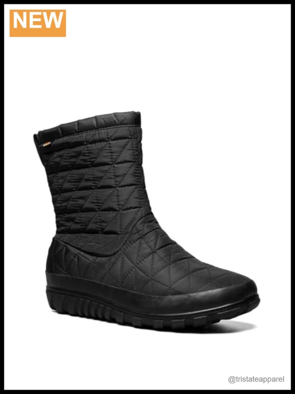 Waterproof Nylon Snow Boots with Fleece Lining and Zipper Closure